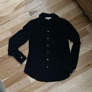 Jude Connally Classic Button Down-Gold buttons